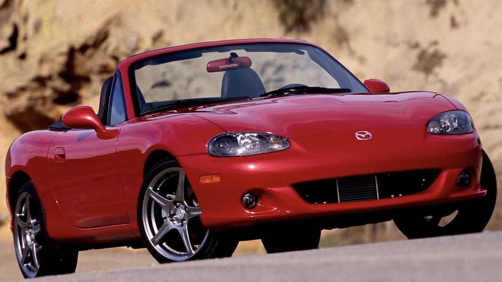 2004 MazdaSpeed MX-5 front, three-quarter