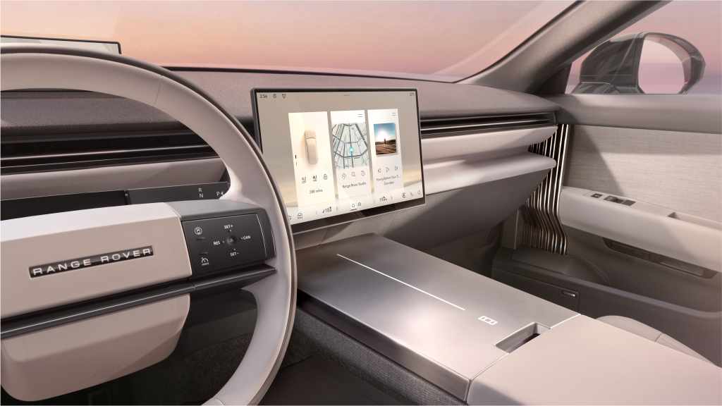 نظام المعلومات والترفيه الداخلي لـ Range Rover GT الكهربائية