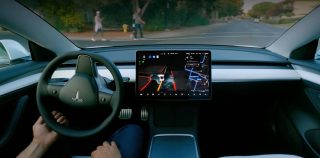 صورة توضيحية لنظام Tesla Full Self-Driving Beta