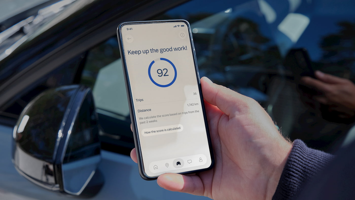تطبيق Volvo Safety Coach لخفض التأمين