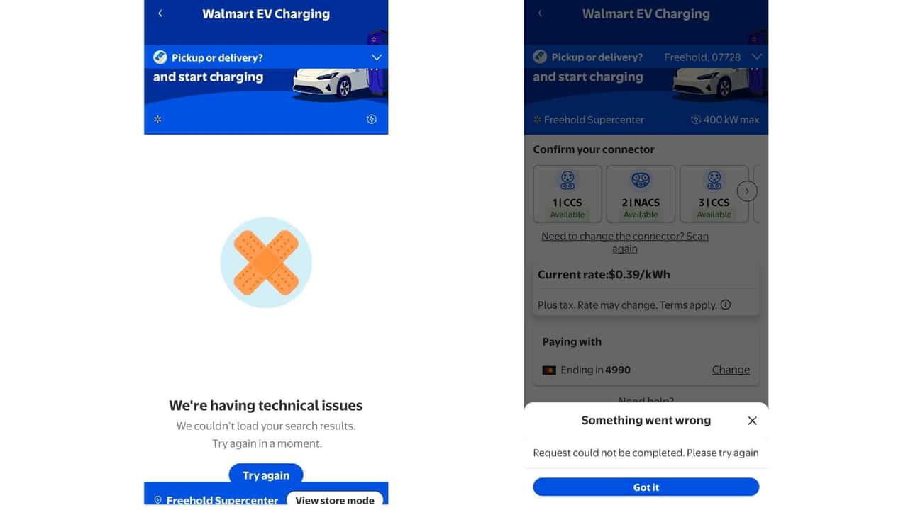 Зарядное устройство для электромобилей Walmart