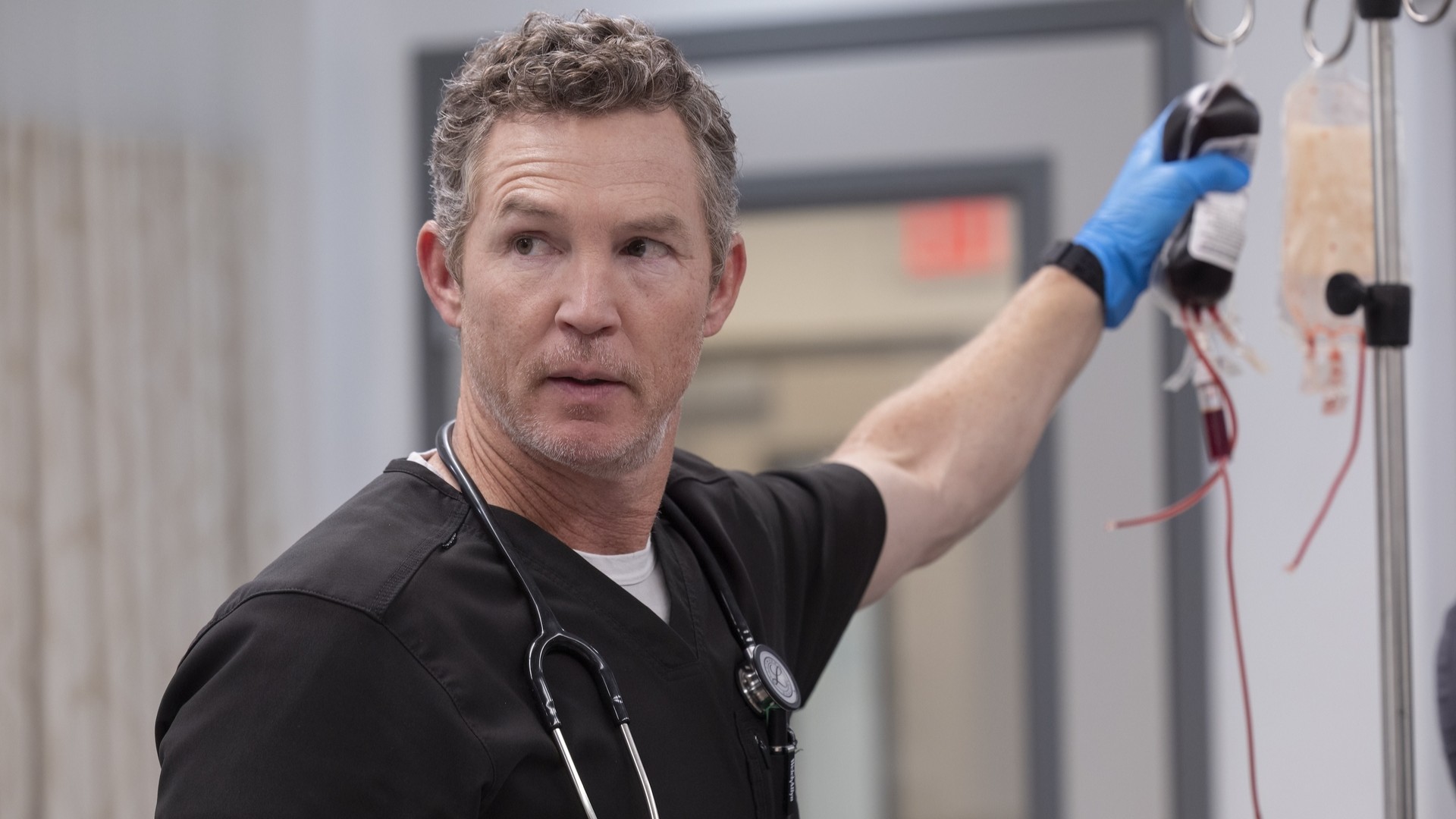 Shawn Hatosy in "The Pitt" on Max.