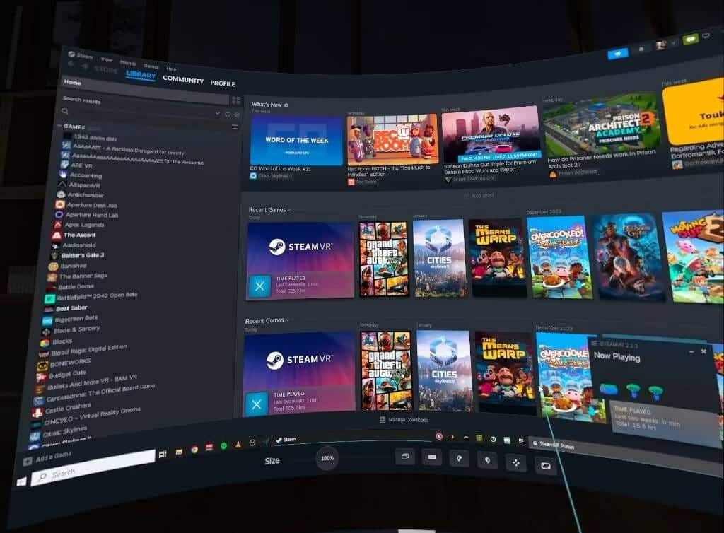 استخدام Steam Link في Meta Quest 5