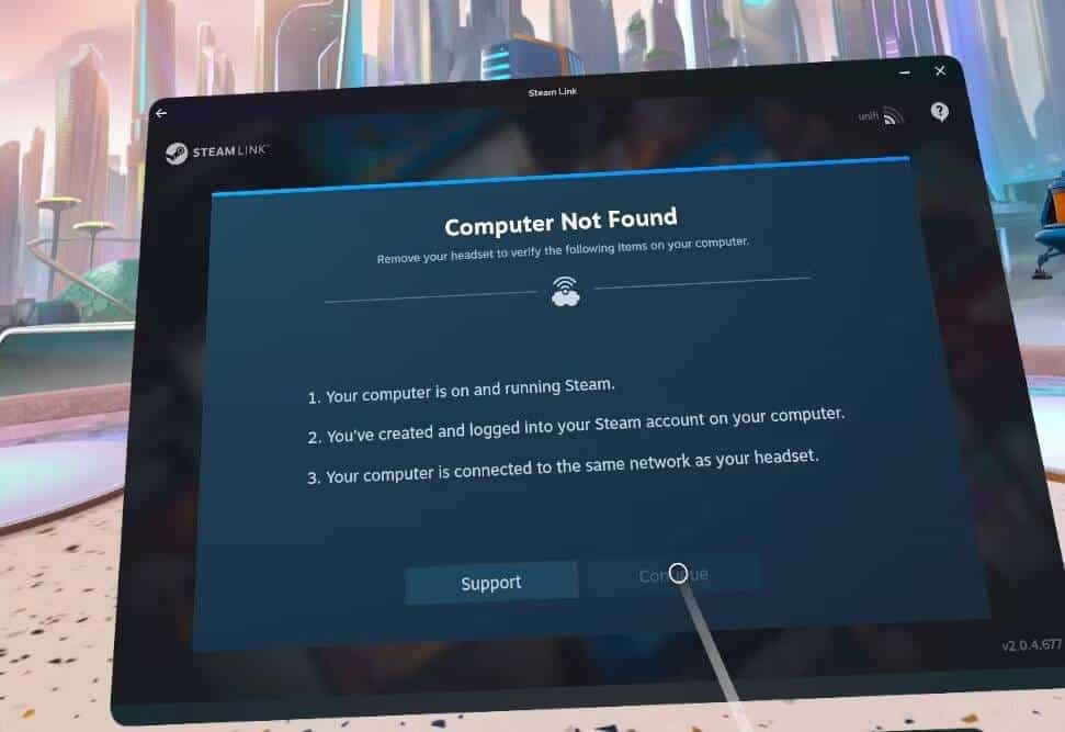 استخدام Steam Link في Meta Quest 2