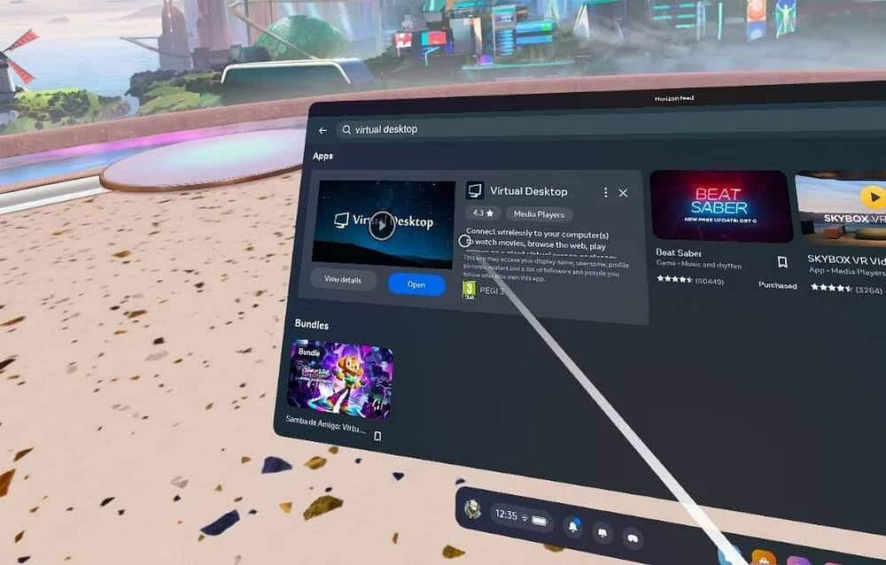 استخدام Virtual Desktop لتشغيل ألعاب Steam على Meta Quest 2