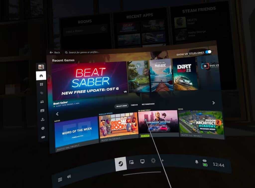استخدام Steam Link في Meta Quest 4