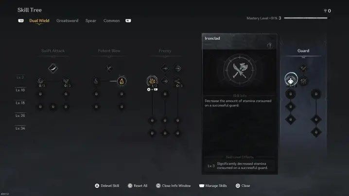 The First Berserker: Khazan skill tree