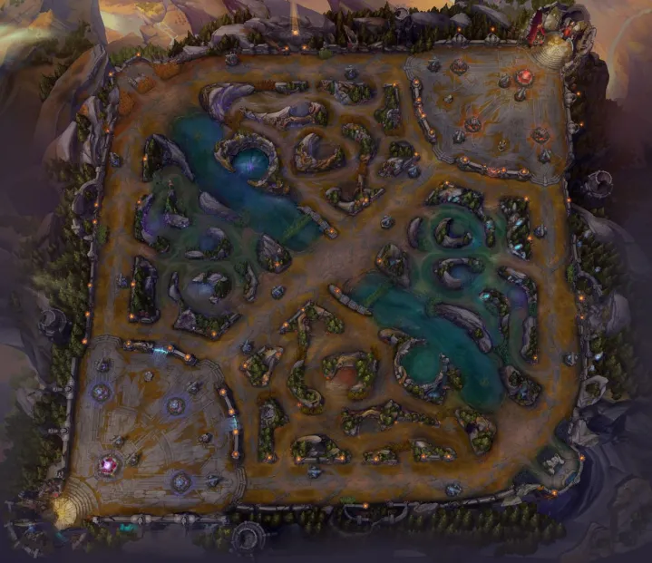 The map from League of Legends.
