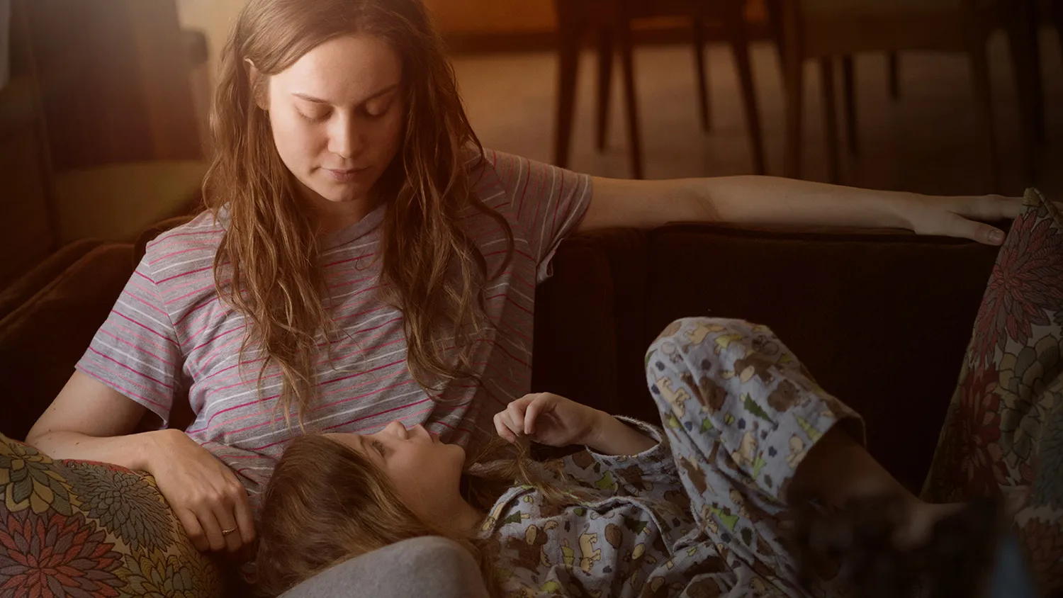 Brie Larson and Jacob Tremblay in Room.