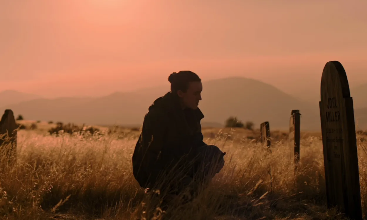 Ellie visits Joel's grave