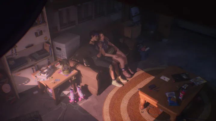 Swann sits with Nora in Lost Recoreds: Bloom & Rage.