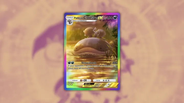 Clodsire ex special art rare in Pokémon TCG Pocket.