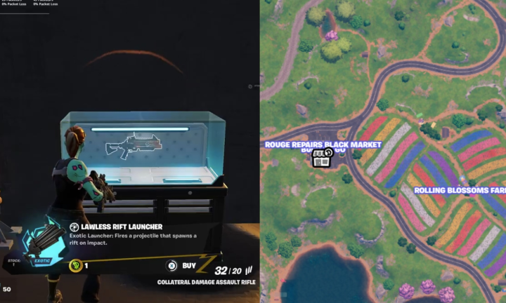 Fortnite Rift Launcher Black Market location