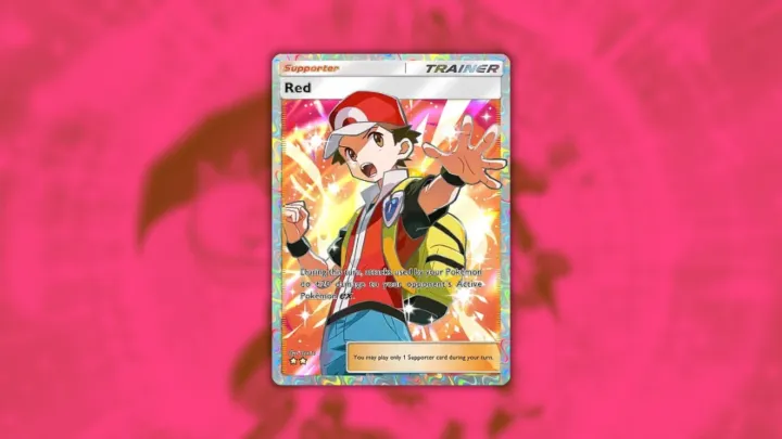 Red super rare in Pokémon TCG Pocket.