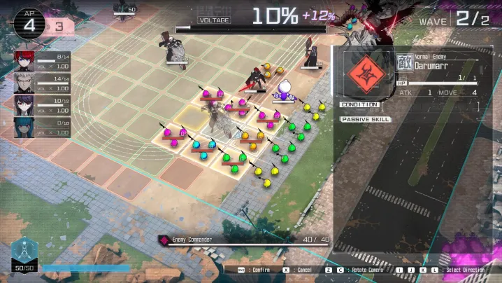 Tactical combat in Last Defense Academy.