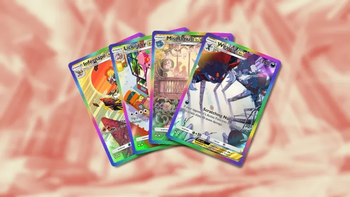 Infernape ex, Lickilicky ex, Mismagius ex, Weavile ex in Pokemon TCG Pocket.