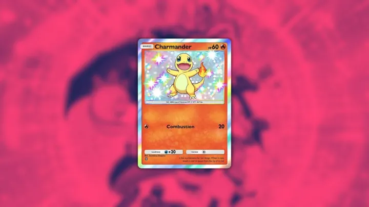 Shiny Charmander card in Pokémon TCG Pocket.