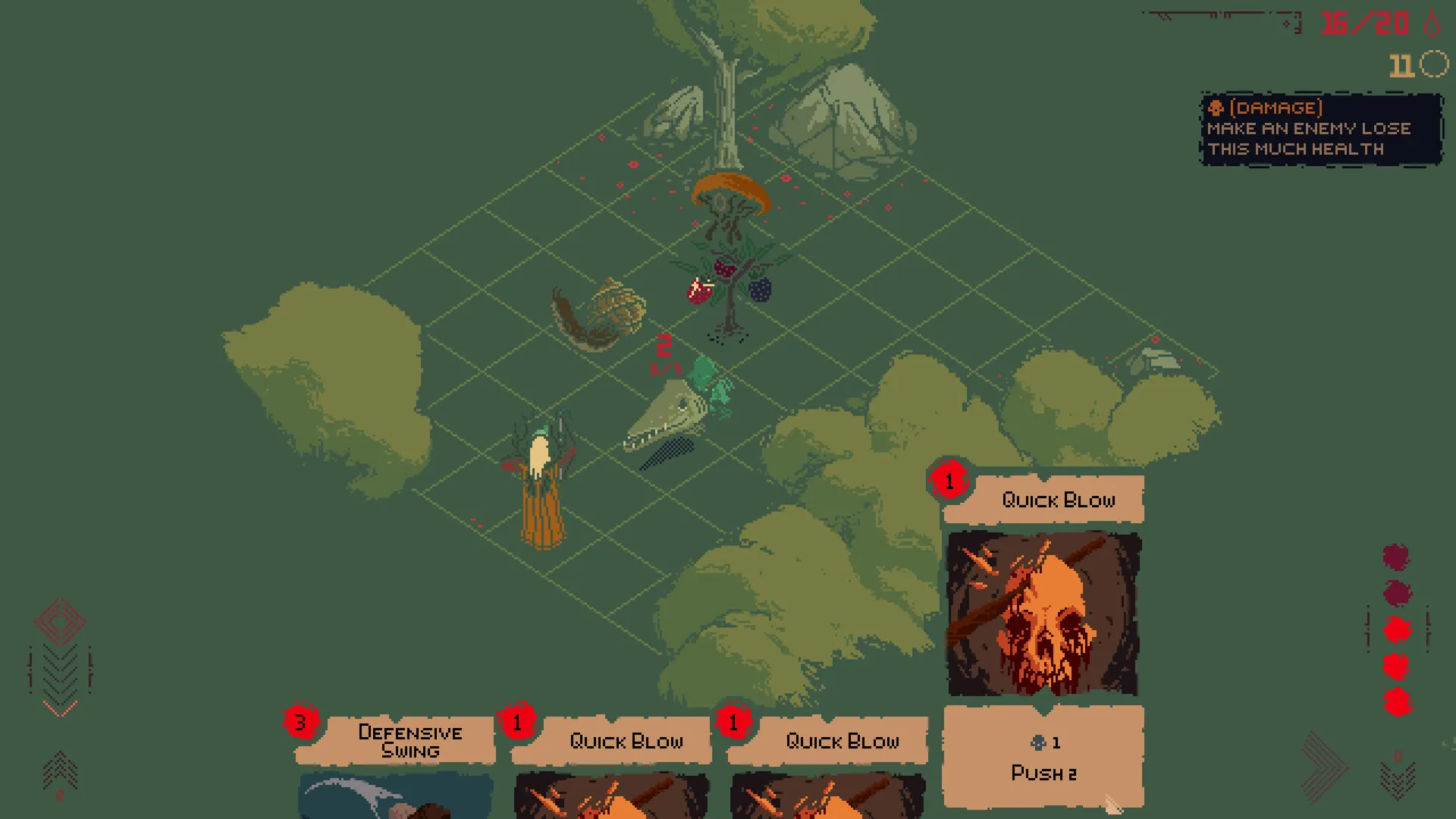 شخصية تقاتل الأعداء على شبكة في Death Howl.