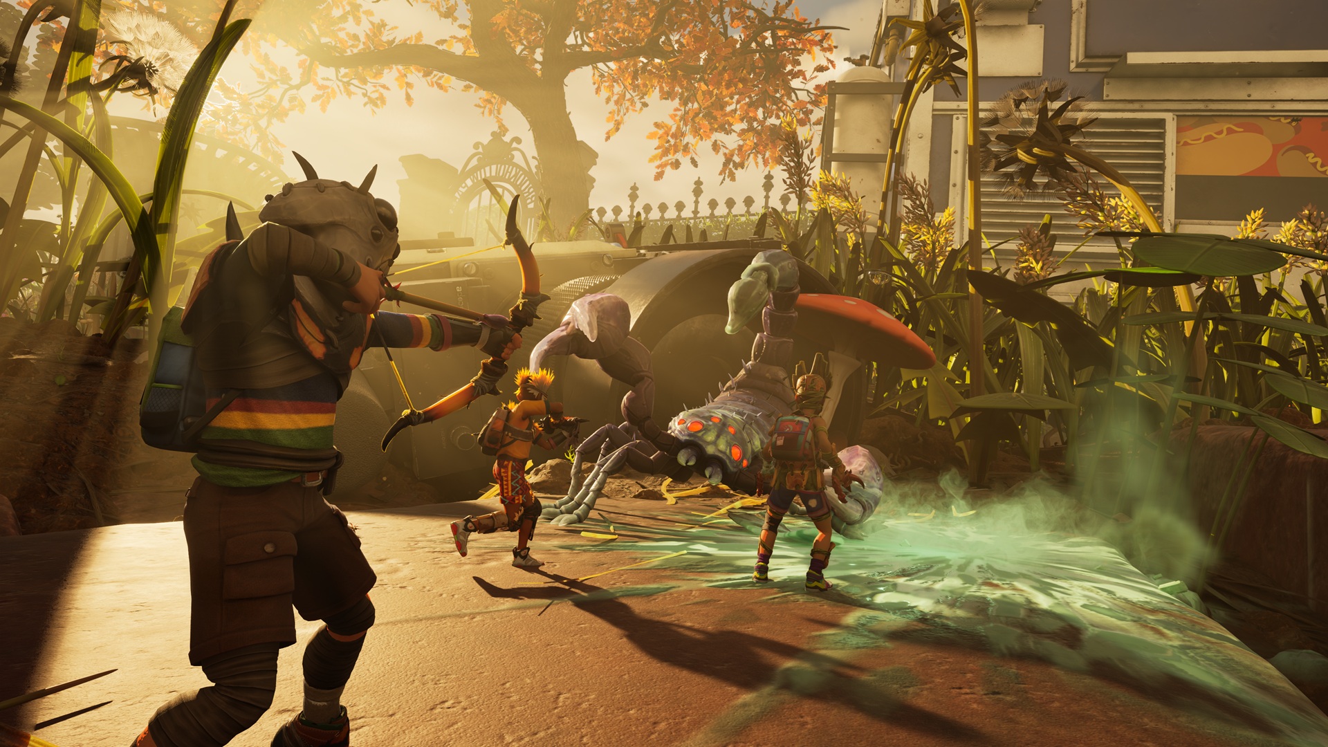 مراهقون يهاجمون عقربًا في Grounded 2