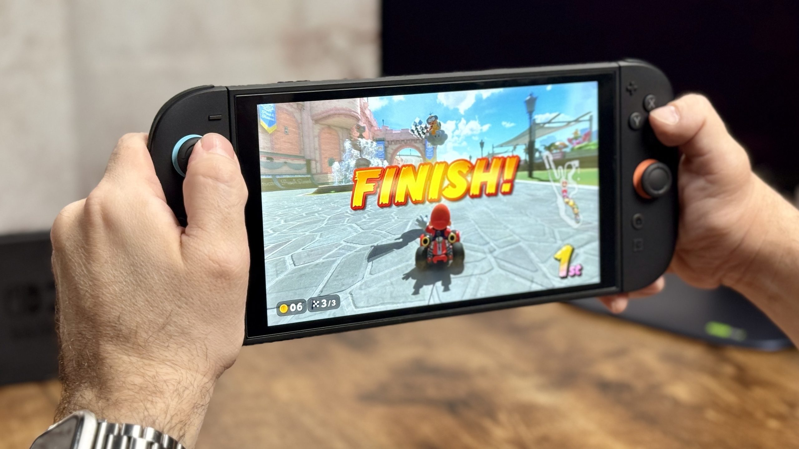 Nintendo Switch 2 displaying Mario Kart World