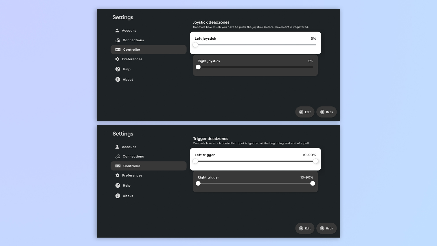 Backbone app screenshots