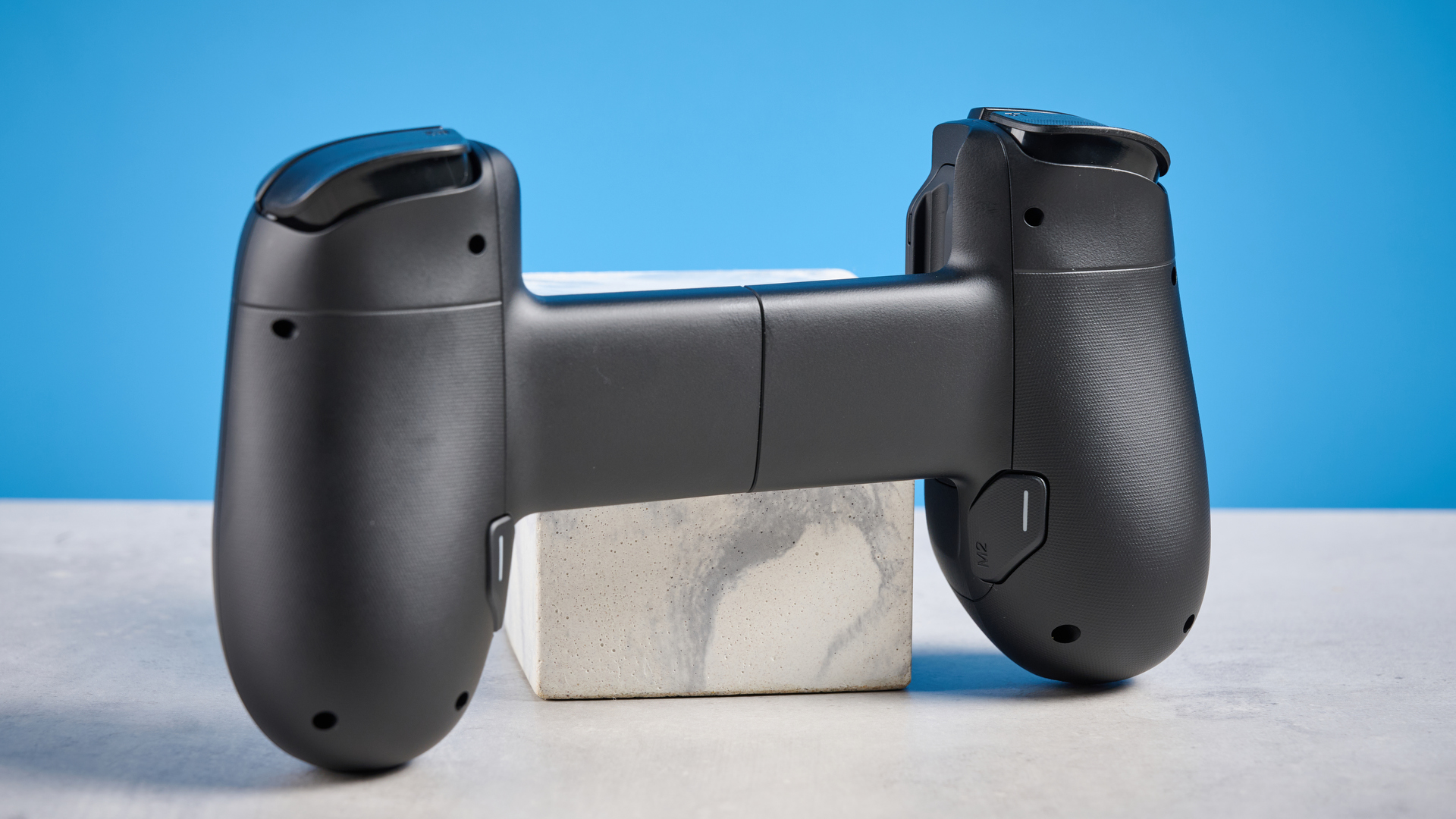 A black Backbone Pro mobile gaming controller