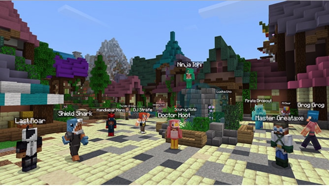 A mass of players have assembled for Minecraft