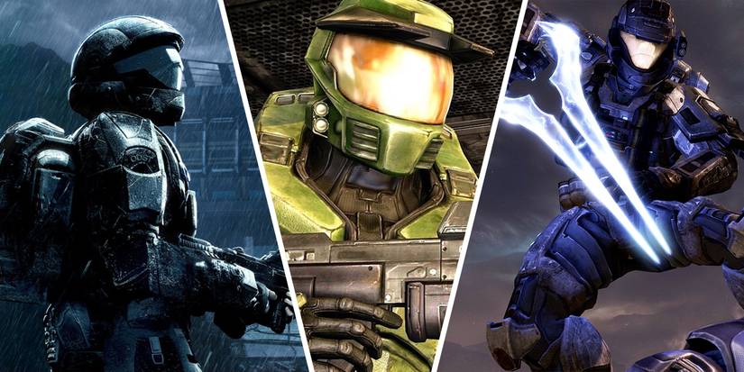 The Rookie from ODST, Master Chief in Halo CE, Noble Six in Reach