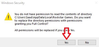 مطالبات تغيير الأذونات