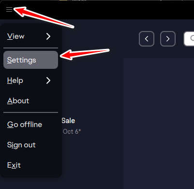 إعدادات EA App