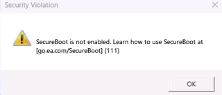 خطأ انتهاك الأمان