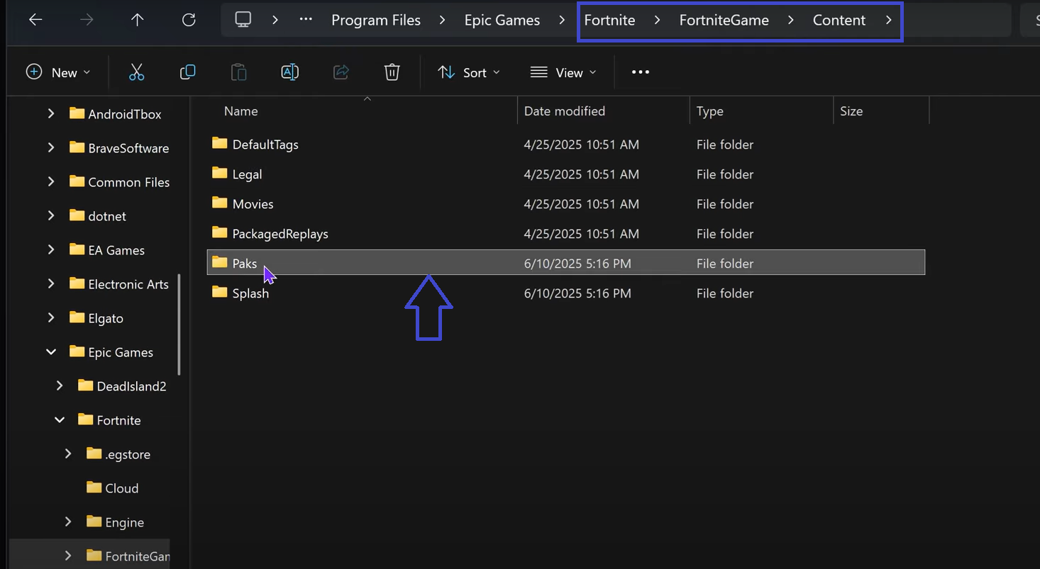 موقع مجلد Paks