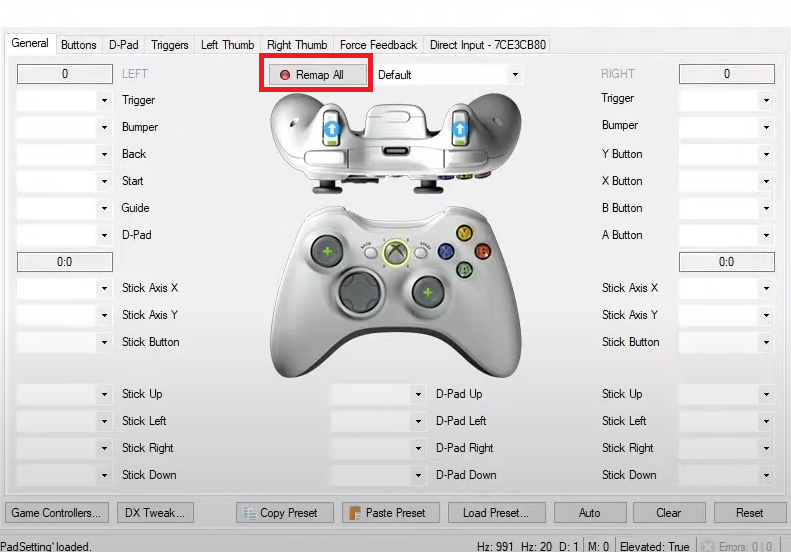 إعادة تعيين الكل