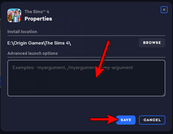 إجبار The Sims 4 على التشغيل باستخدام DirectX 9