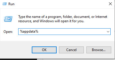 مسار مجلد AppData