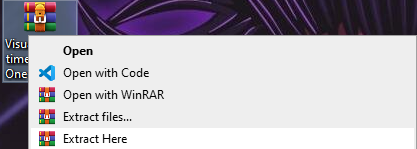 استخراج ملفات وقت التشغيل