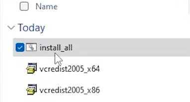 تثبيت جميع مكتبات وقت التشغيل