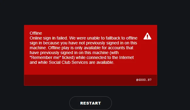 خطأ عدم الاتصال في Rockstar Games