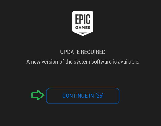 مطالبة تحديث Epic Games Launcher مطلوب