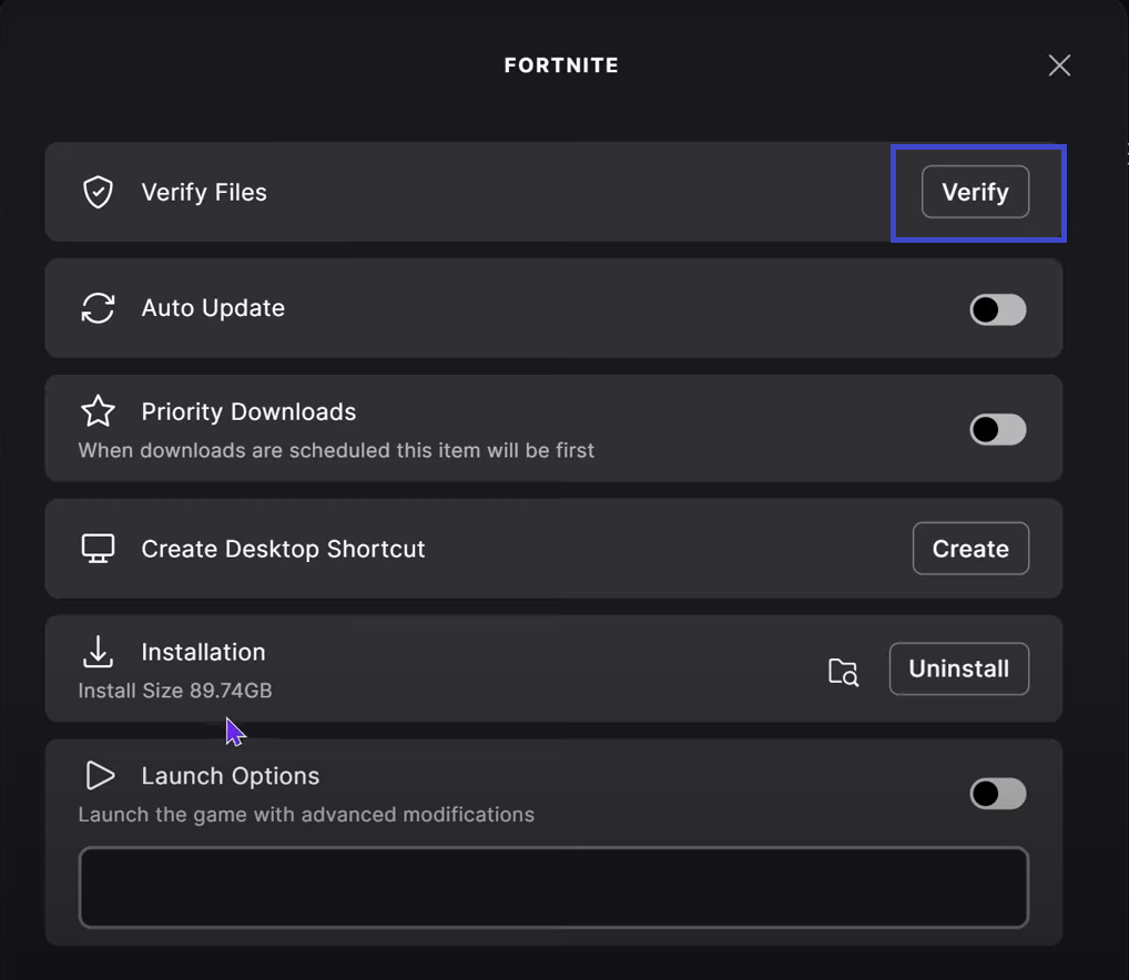 التحقق من الملفات مرة أخرى