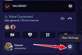 موقع إعدادات Discord