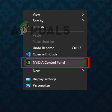 فتح NVIDIA Control Panel