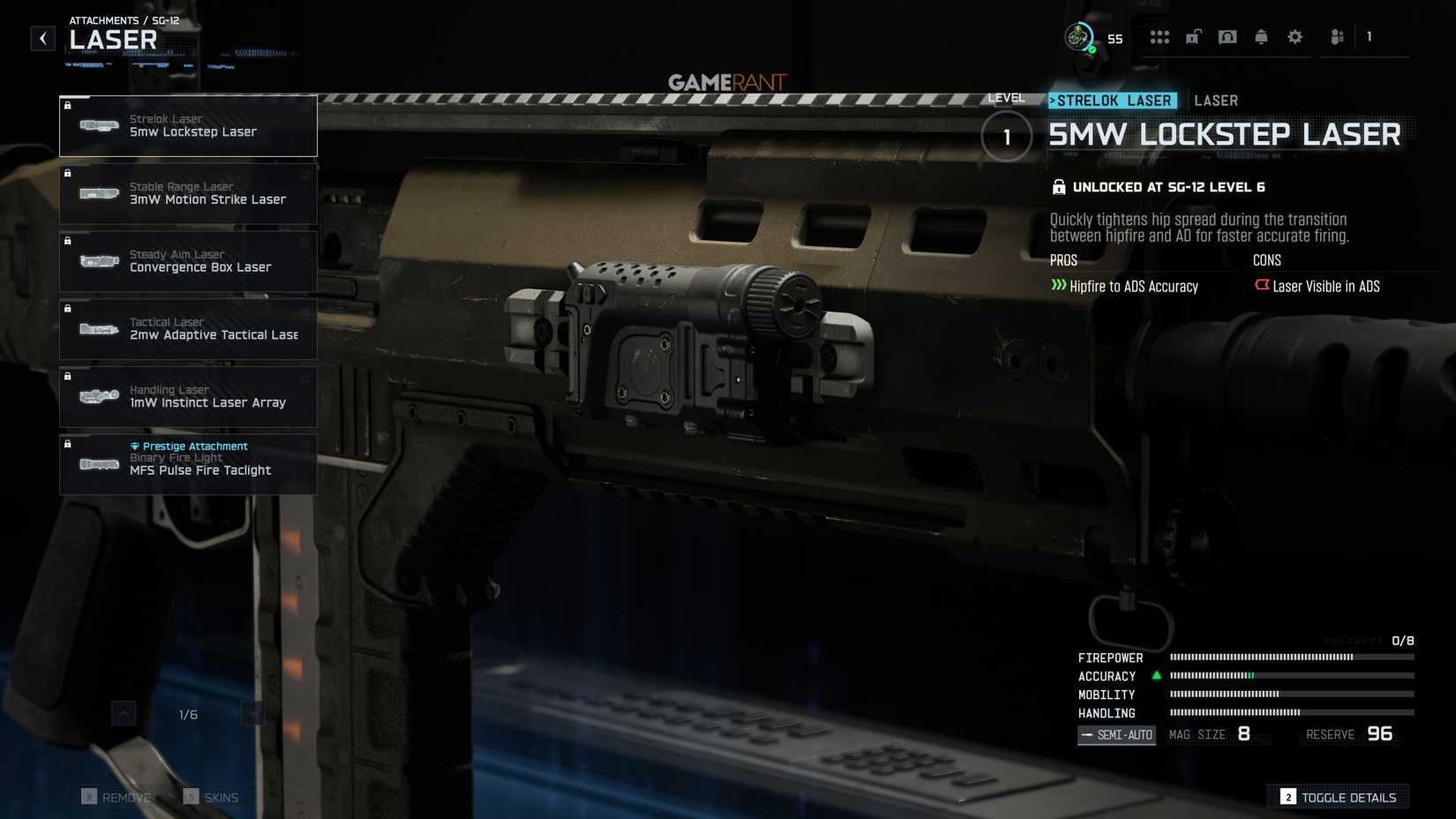 جميع أشعة الليزر SG-12 - Black Ops 7