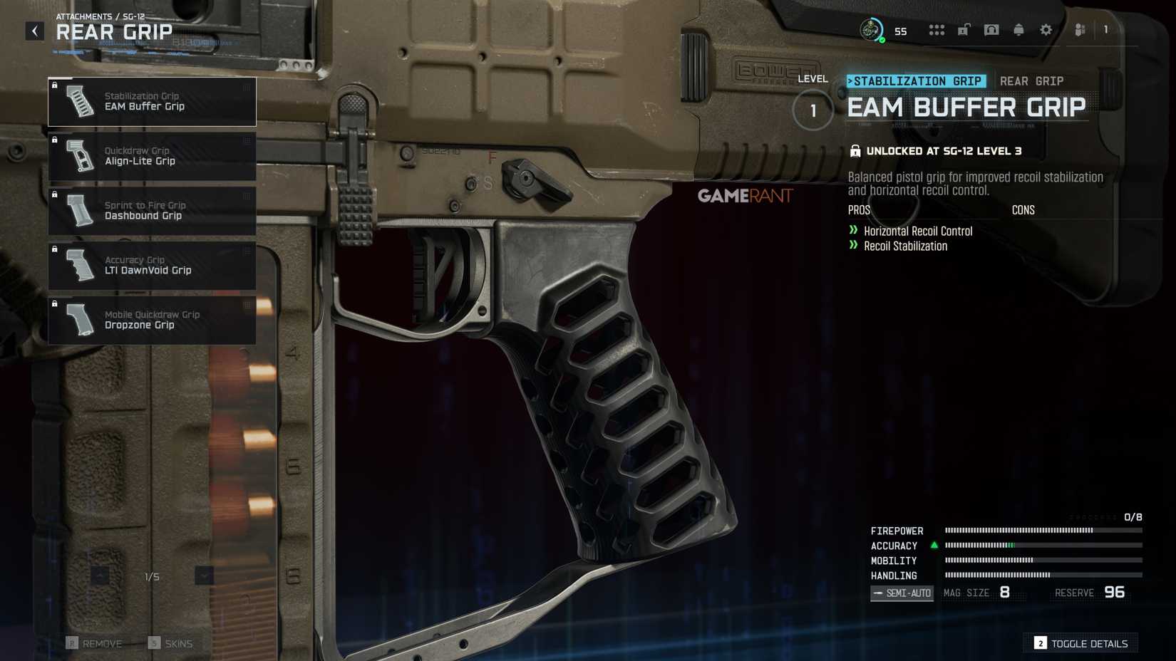 جميع مقابض SG-12 الخلفية - Black Ops 7