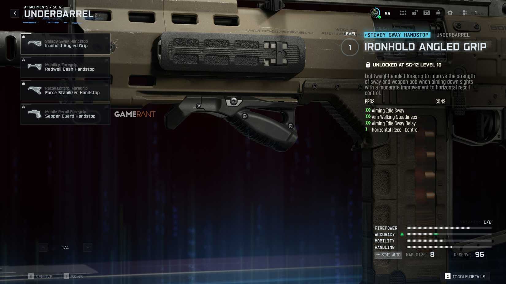 جميع القطع السفلية SG-12 - Black Ops 7