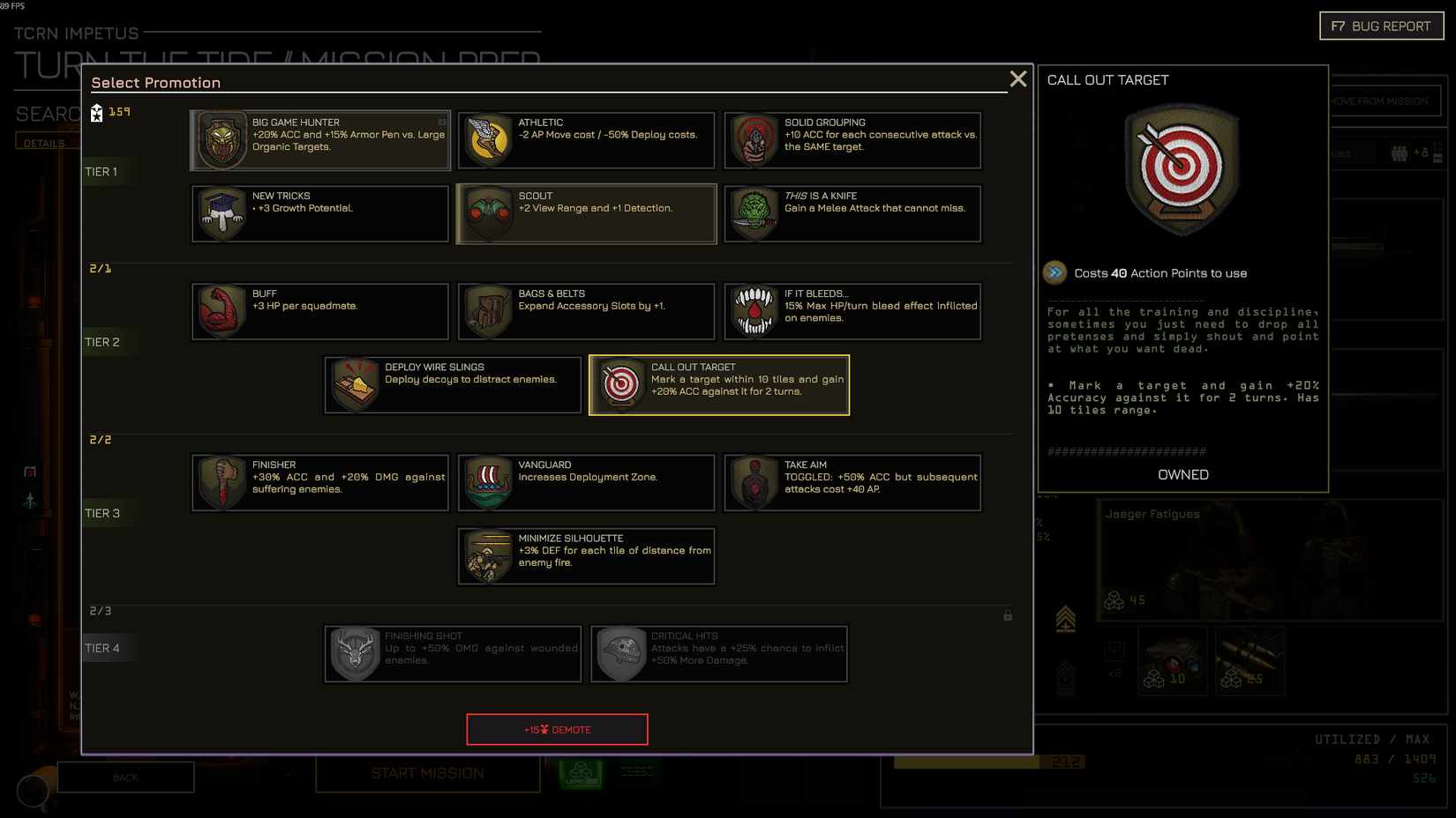 MENACE Call Out Target ability