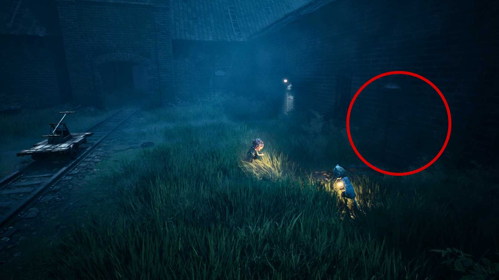 غرفة سرية في REANIMAL مع قناع رأس محارة