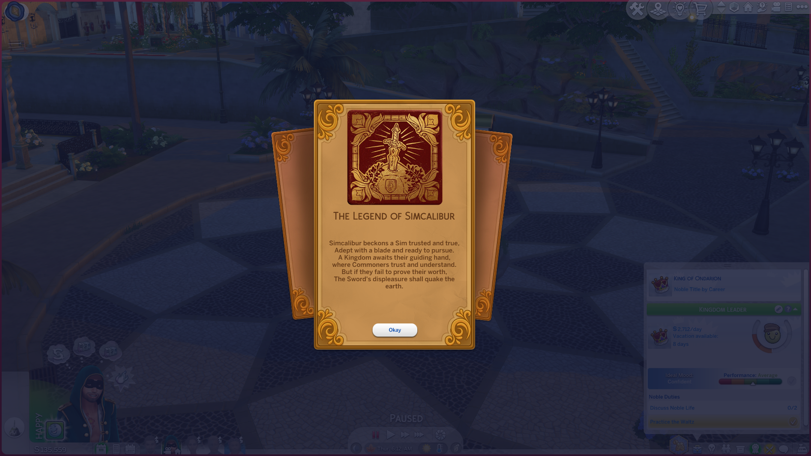 simcalibur legend the sims 4