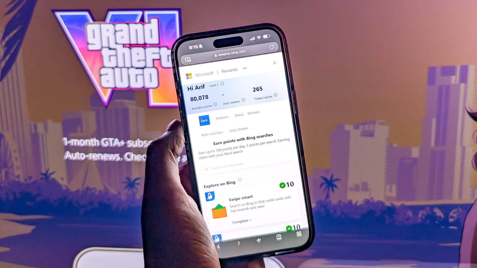 كيف تحصل على GTA 6 مجانًا بنقاط Microsoft Rewards