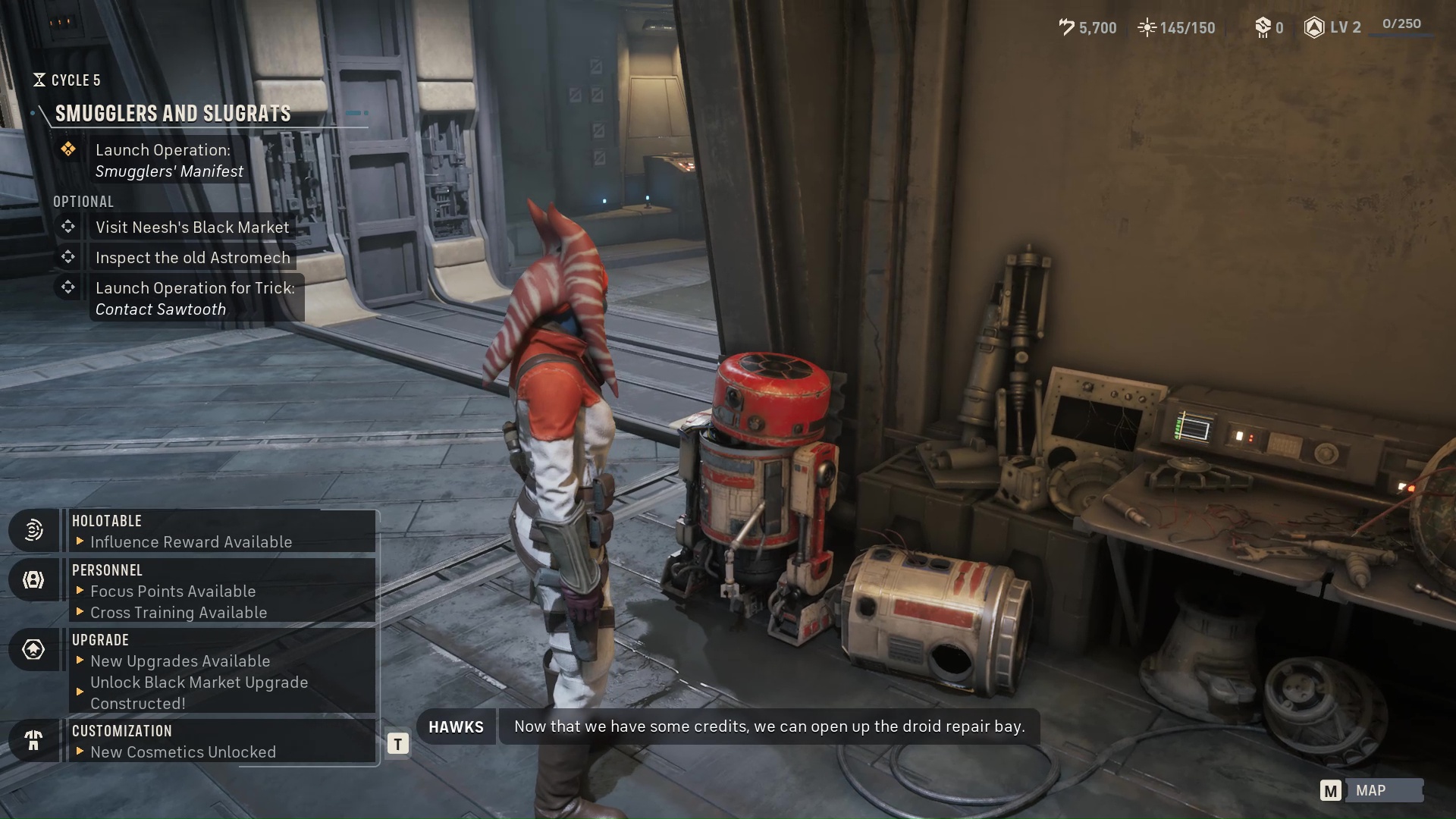 روبوت Astromech المعطل في Star Wars Zero Company